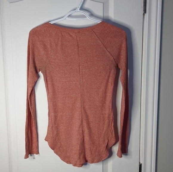 FREE People Red Battalion Thermal Henley XS @C5 - Picture 8 of 10